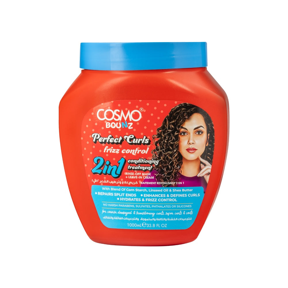 PERFECT CURLS FRIZZ CONTROL 2 IN 1 CONDITIONING TREATMENT